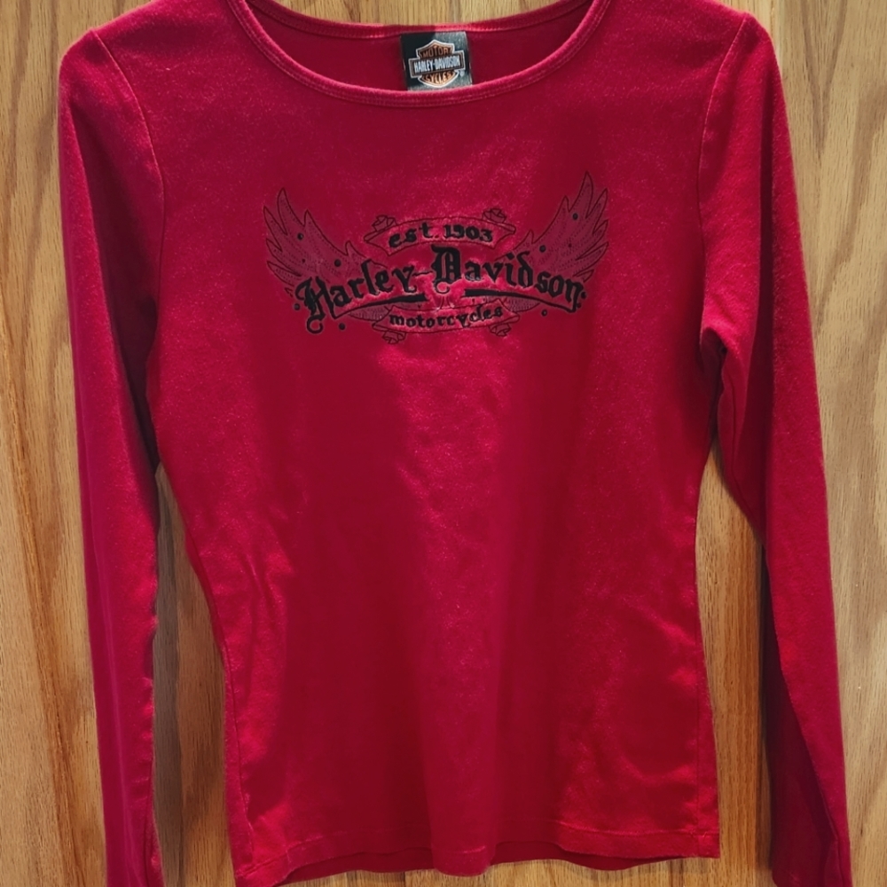 Women's long sleeve Harley Davidson shirt